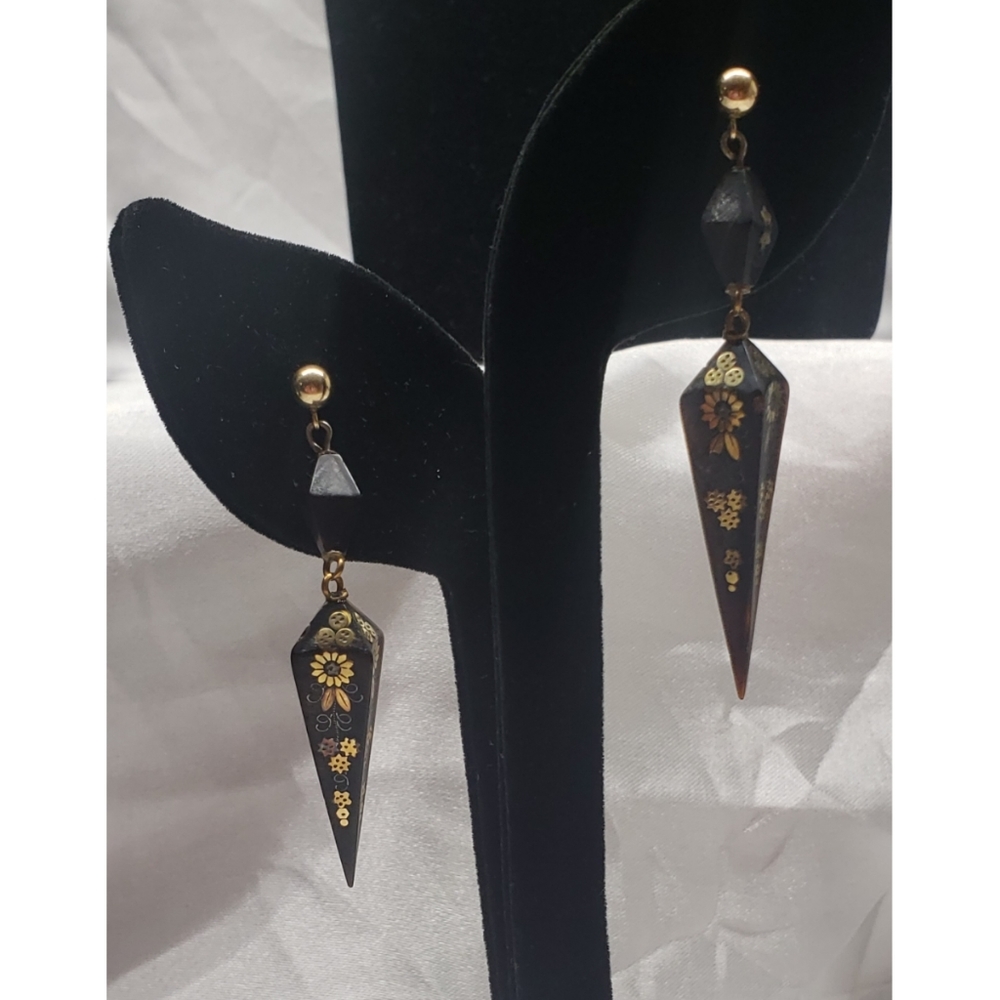 Antique Victorian Pique Earrings  Jewelry